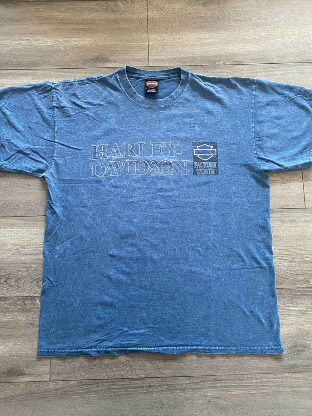Harley-Davidson Faded Blue Logo Tee